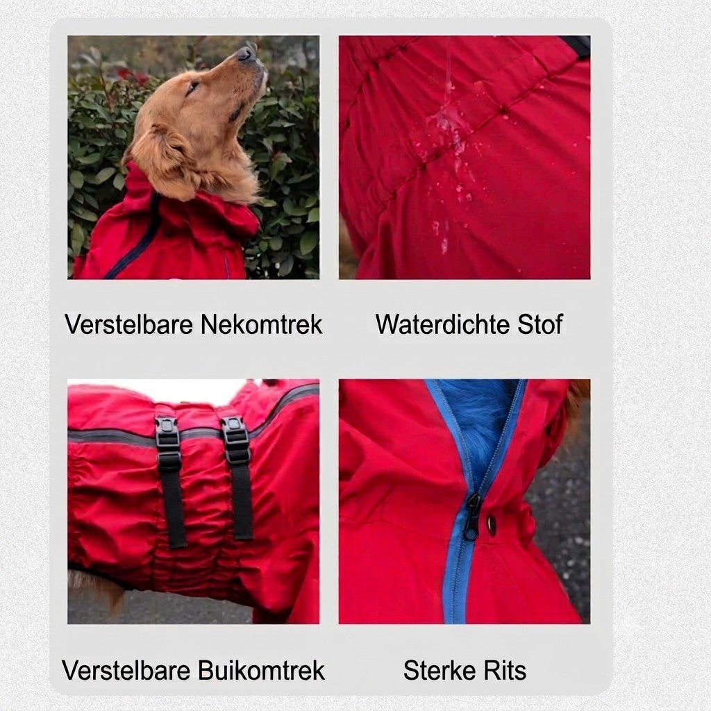 Waterdicht Honden Regenpak met Volledige Bescherming - Willow & Wags