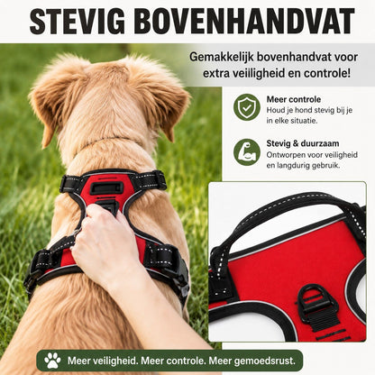 Reflecterend Anti-Trek Hondentuig met Zachte Mesh Voering - Willow & Wags