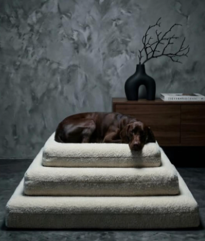 Luxury Bouclé Orthopedic Dog Bed
