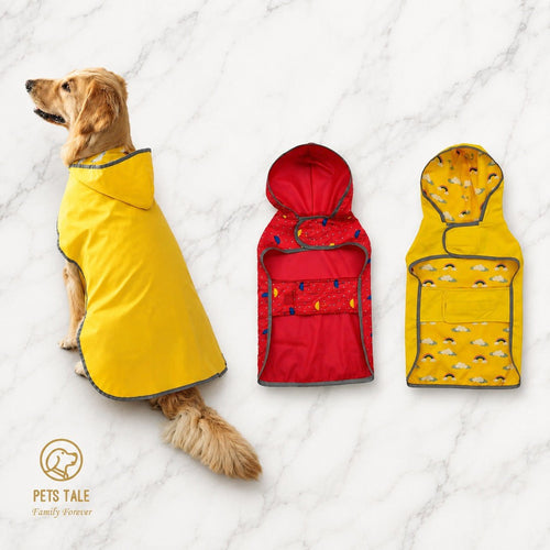 Pets Tale™ Omkeerbare Honden Regenjas met Reflecterende Details - Willow & Wags