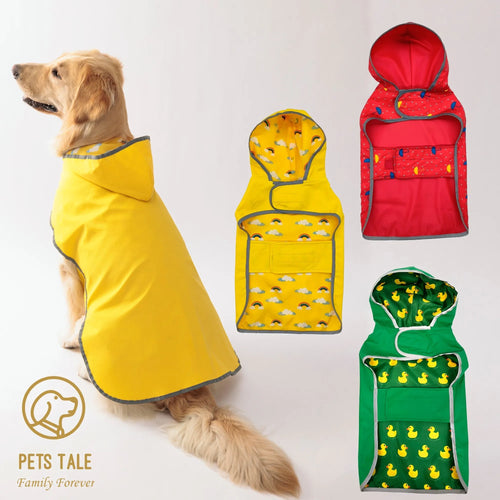 Pets Tale™ Omkeerbare Honden Regenjas met Reflecterende Details - Willow & Wags