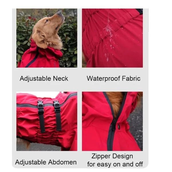 Waterdicht Honden Regenpak met Volledige Bescherming - Willow & Wags