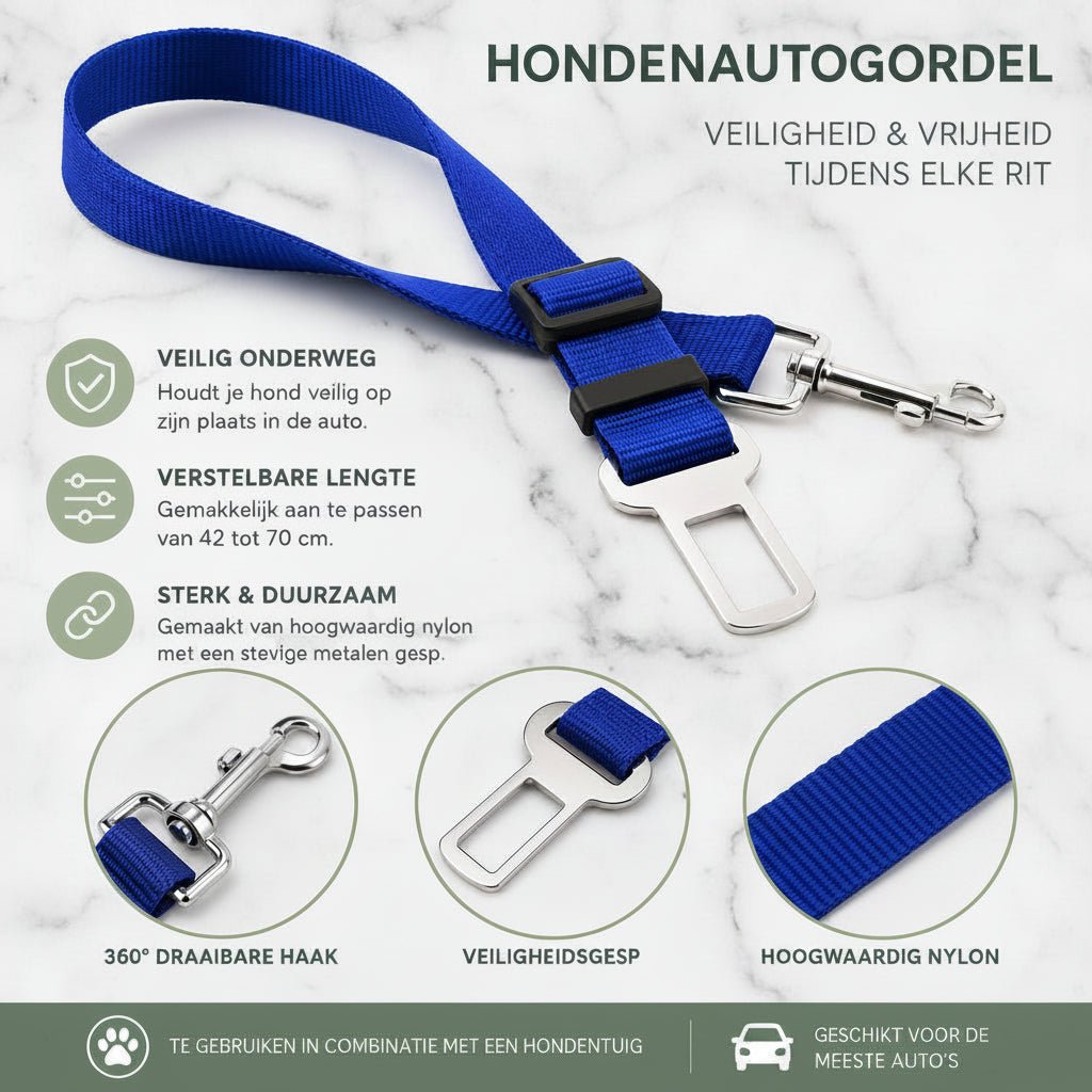 Verstelbare Honden Autogordel - Willow & Wags