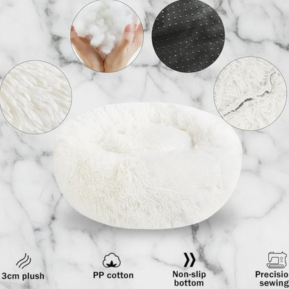 Donut Rond Hondenbed met Zachte Pluche - Willow & Wags