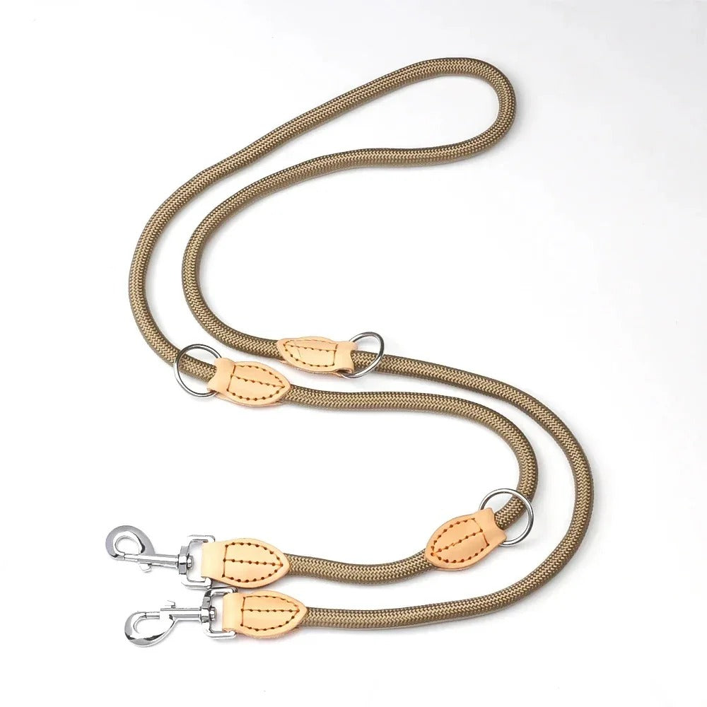 Willow & Wags™ Multifunctionele Dubbele Hondenriem