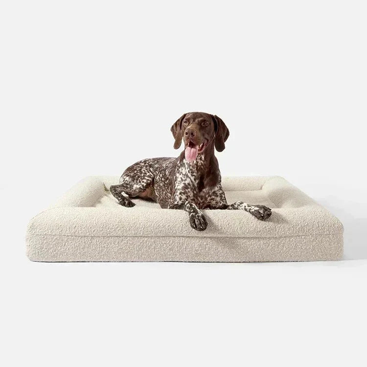 Luxury Bouclé Orthopedic Dog Bed
