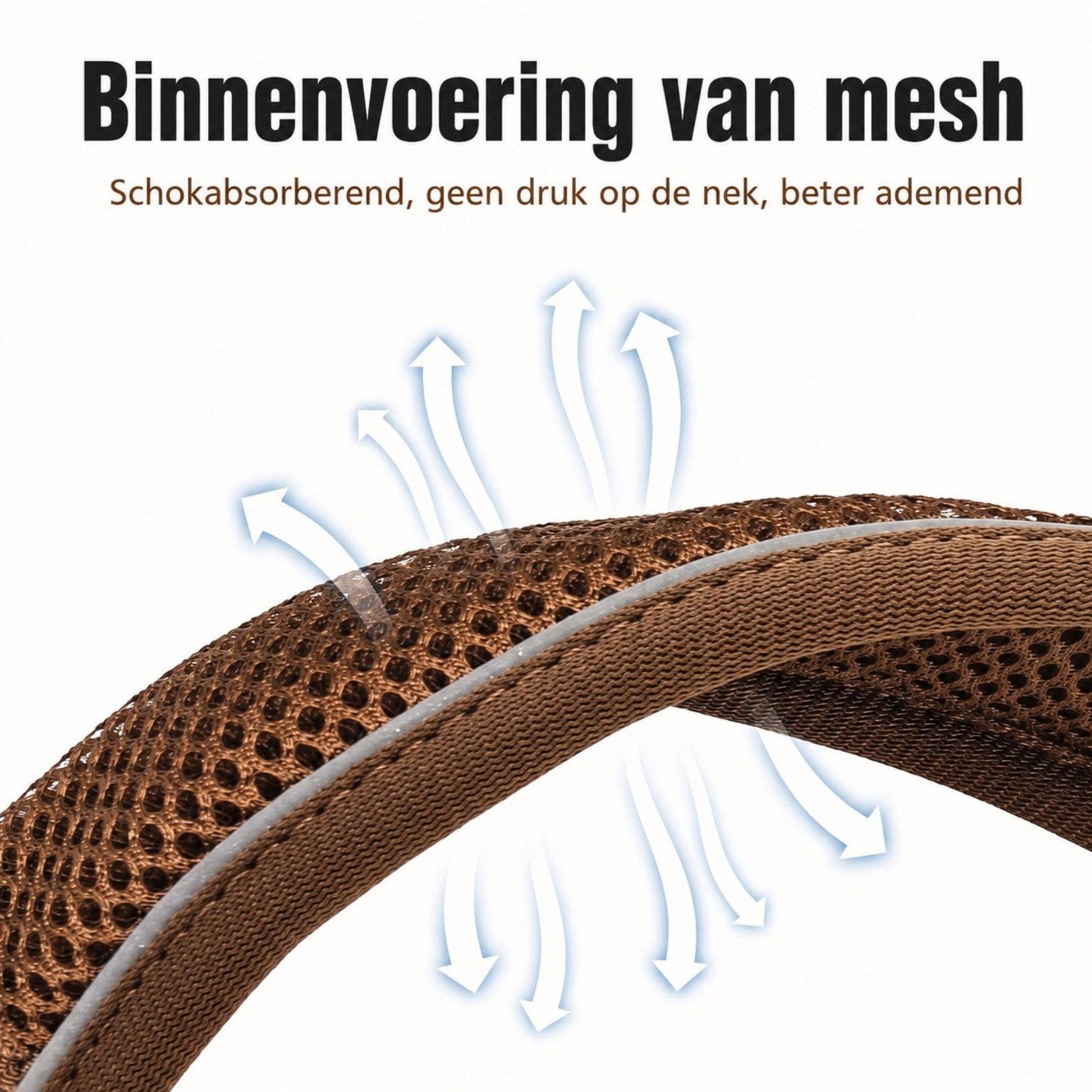 Reflecterende Hondenhalsband met Zachte Mesh Voering - Willow & Wags
